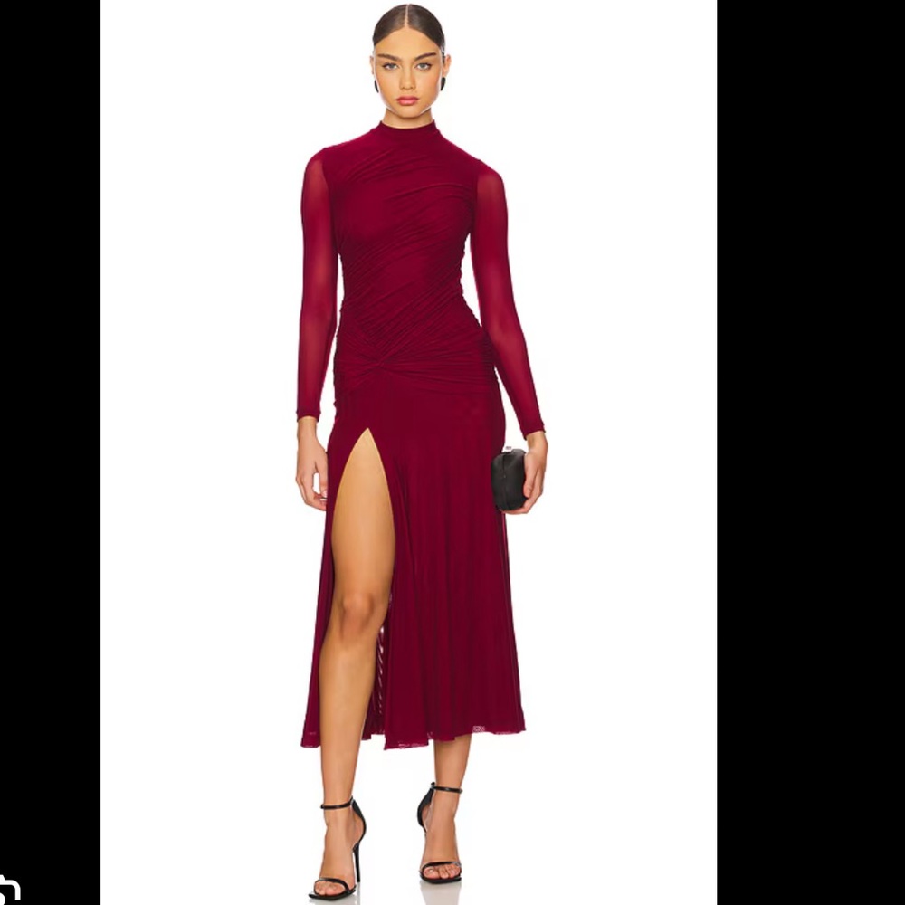 Bardot Liyana Ruched Mesh Dress